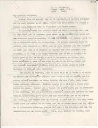 [Carta] 1949 Apr. 1, Sierra Madre, California [a] Gabriela Mistral
