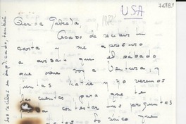 [Carta] [1952, Estados Unidos] [a] Gabriela Mistral