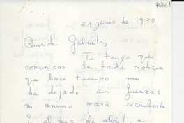 [Carta] 1955 oct. 25, [Estados Unidos] [a] Gabriela Mistral