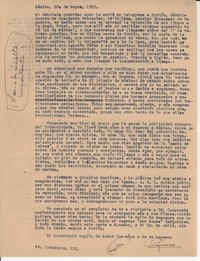 [Carta] 1949, Día de Reyes, México [a] Gabriela [Mistral]