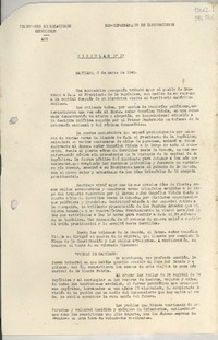 Circular N° 17, 1948 mar. 3, Santiago [a] los señores Jefes de Misión y Consules de Chile