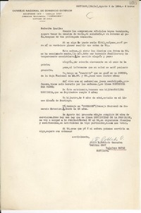 [Carta] 1954 ago. 6, Santiago, Chile [a] Lucila Godoy Alcayaga