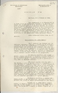 Circular N° 16, 1948 feb. 18, Santiago, [Chile]