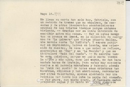 [Carta] [1944] mayo 15, [Argentina] [a] Gabriela Mistral