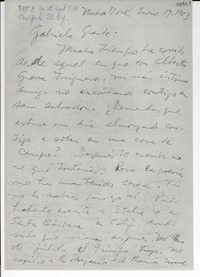 [Carta] 1953 ene. 17, Nueva York [a] Gabriela Mistral