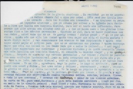[Carta] 1945 abr. 7 [a] [Gabriela Mistral]