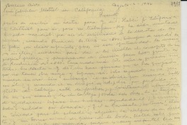 [Carta] 1946 ago. 12, Buenos Aires [a] Gabriela Mistral, California