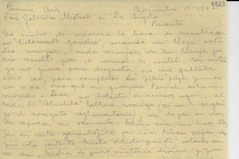 [Carta] 1946 nov. 10, Buenos Aires [a] Gabriela Mistral, Los Ángeles