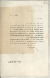 Circular N° 74, 1948 sept. 24, Santiago [a] los señores Jefes de Misión y Consules de Chile