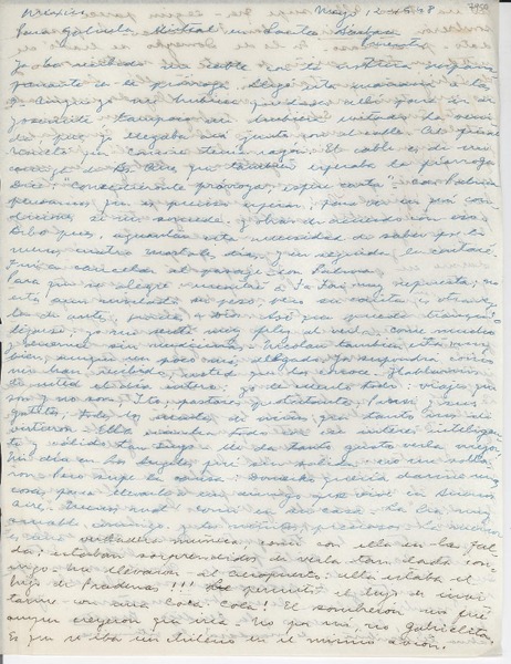 [Carta] 1948 mayo 12, México [a] Gabriela Mistral, Santa Bárbara, [EE.UU.]