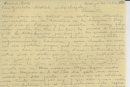 [Carta] 1947 mar. 26, Buenos Aires [a] Gabriela Mistral, Los Ángeles