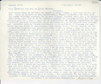 [Carta] 1947 sept. 21, Buenos Aires [a] Gabriela Mistral, Santa Bárbara
