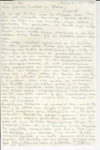 [Carta] 1951 feb. 8, Buenos Aires [a] Gabriela Mistral, Italia