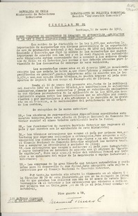 Circular N° 20, 1949 mar. 10, Santiago, [Chile] [a] Los Señores Cónsules de Chile en el exterior