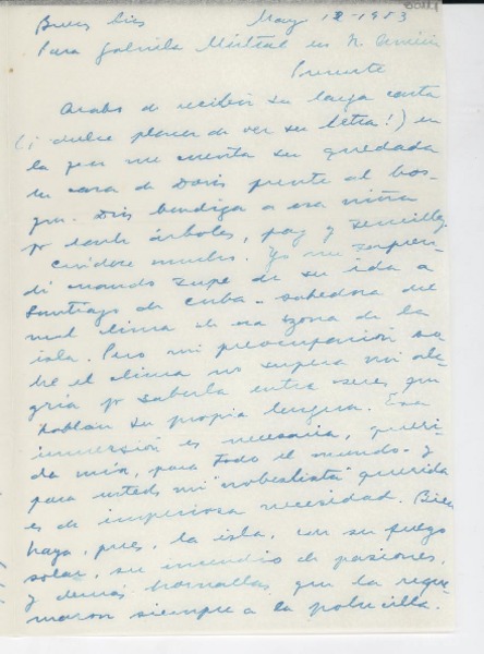 [Carta] 1953 mayo 12, Buenos Aires, [Argentina] [a] Gabriela Mistral, [EE.UU.]