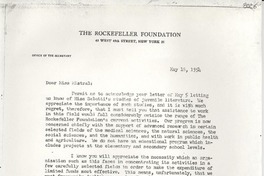 [Carta] 1954 May 18, New York [a] Gabriela Mistral
