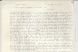 [Carta] 1955 mayo 26, Buenos Aires [a] Gabriela Mistral, Nueva York