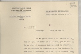 [Memorandum] N° 06471, 1950 jun. 27, Santiago [a] Doña Gabriela Mistral, Consul de Chile, Veracruz