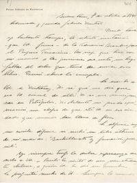 [Carta] 1941 oct. 8, Buenos Aires, [Argentina] [a] Gabriela Mistral
