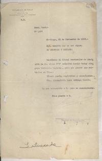 [Memorandum] Secc. Cont. N° 1677, 1938 dic. 21, Santiago, [Chile]
