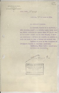 [Memorandum] Secc. Cont. N° 428, 1939 mar. 21, Santiago, [Chile]