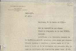 [Memorandum] Secc. Cont. N° 426, 1939 mar. 21, Santiago, [Chile]