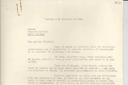[Carta] 1948 nov. 8, Santiago, Chile [a] Gabriela Mistral, Santa Bárbara, [EE.UU.]