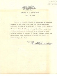 [Carta] 1949, jul. 7, Santa Barbara, California, [Estados Unidos] [a] [Gabriela Mistral]
