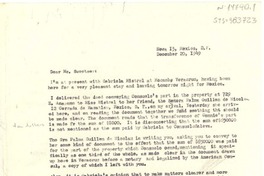 [Carta] 1949, dic. 20, México D.F., [México] [a] [Paul G.] Sweetser