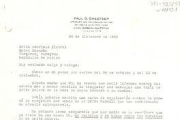 [Carta] 1949, dic. 28, [ Santa Barbara, Cal. Estados Unidos] [a] Hotel Mocambo, Veracruz, Veracruz, República de México