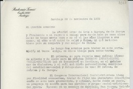 [Carta] 1955 nov. 20, Santiago, [Chile] [a] [Gabriela Mistral]