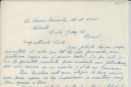 [Carta] 1945 nov. 17, La Serena, [Chile] [a] Lucila Godoy A., Brasil