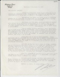 [Carta] 1955 mar. 5, Santiago [a] Gabriela Mistral
