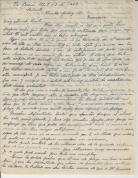 [Carta] 1947 abr. 12, La Serena, [Chile] [a] Lucila Godoy A., Monrovia, [EE.UU.]