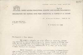 [Carta] 1949 mar. 3, [París] [a] Gabriela Mistral, Veracruz