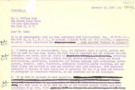 [Carta] 1950 nov. 15, Rapallo, Italia [a] dr. A. William Loos, New York, [Estados Unidos]