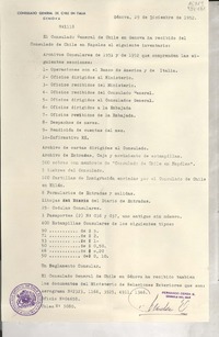[Oficio] N° 1118, 1952 dic. 29, Génova, Italia [al] [Señor Cónsul de Chile en Nápoles, Italia]