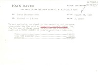[Carta] 1969 aug. 27, New York, [Estados Unidos] [a] Doris Sheperd Dana, [Estados Unidos]