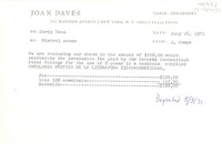 [Carta] 1971 jun. 26, [New York, Estados Unidos] [a] Doris Dana, [Estados Unidos]