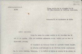 [Oficio] N° 3722, 1950 sept. 21, Veracruz, México [al] Señor Ministro de Relaciones Exteriores, Santiago de Chile