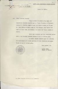 [Oficio] N° 23, 1952 mar. 3, Nápoles, [Italia] [al] Señor Tesorero General de la República [de Chile]