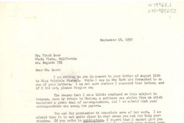 [Carta] 1950 sep. 14, Veracruz, México [a] Frank Lane, Chula Vista, California, [Estados Unidos]