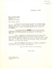 [Carta] 1967 dec. 9, Pound Ridge, U.S.A. [a] Amparo Soler, [Madrid, España]