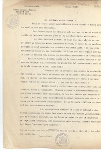 [Carta] 1945 ene. 3, [Brasil] [a] Señor Manuel Olarra, Tacuarí 328, Buenos Aires