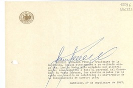 [Carta] 1947 sept. 23, Santiago, [Chile] [a] Lucila Godoy