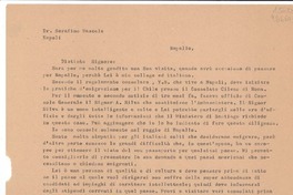 [Carta] [1951], Rapallo, [Italia] [al] Dr. Serafino Mascolo, Napoli, [Italia]