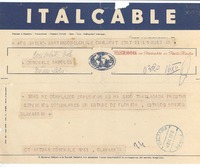 [Telegrama] 1952 dic. 16, Santiago, [Chile] [a] Gabriela Mistral, Nápoles