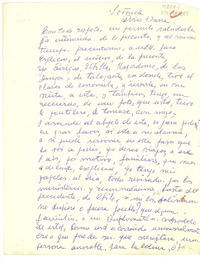 [Carta] 1965 sep., Talagante, Chile [a] Doris Dana, Pound Ridge, New York, U.S.A.