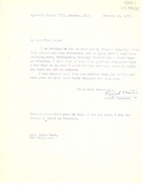 [Carta] 1957 jan. 8, México D.F., México [a] Doris Dana, New York, [Estados Unidos]