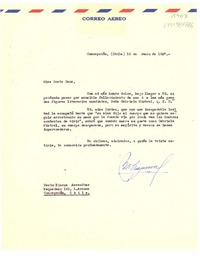 [Carta] 1957 ene. 10, Concepción, Chile [a] Doris Dana, [Long Island, New York, Estados Unidos]